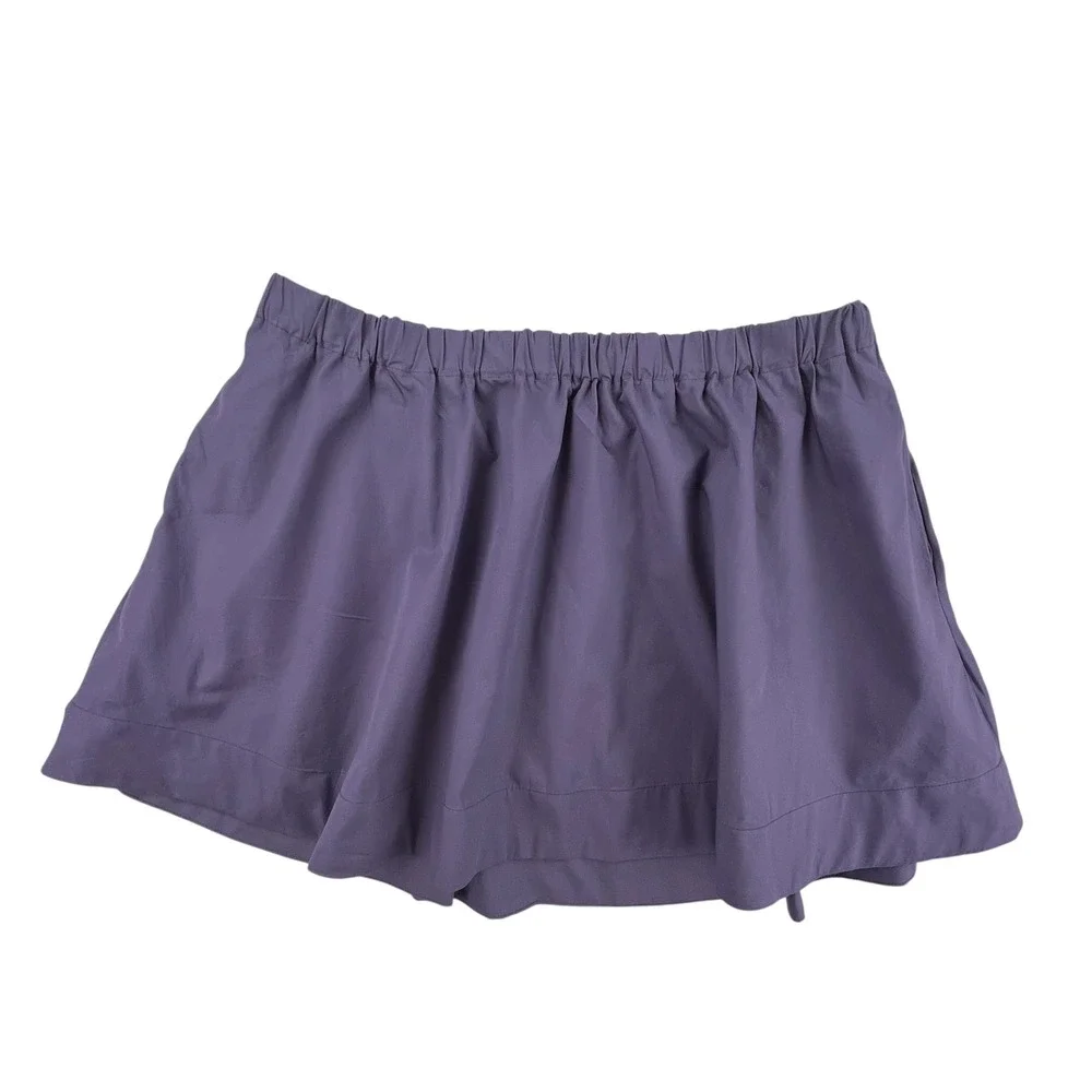 Free People Free-Est Grey Elastic Waist Mini Skirt OB2179643 Womens Medium - Picture 1 of 3